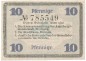Preview: Stollberg , Notgeld 10 Pfennig Schein unc-kfr. Ti.7155.05.15 S 1920 Verkehrsausgabe -4264-