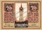 Preview: Straubingen , Notgeld 25 Pfennig -Wellenb.- in kfr-unc 7180.05.11 , Bayern 1918 Verkehrsausgabe