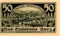 Preview: Suderode , Notgeld 50 Pfennig -Überstempelt- unc-kfr. M-G 1292.1.c , Sachsen Anhalt 1921 Seriennotgeld