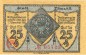 Ulm , Notgeld 25 Pfennig Schein unc-kfr. Ti.7520.10.01 , Württemberg 1918 Verkehrsausgabe
