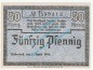 Preview: Westerland , Notgeld 50 Pfennig Schein in kfr. Tieste 7860.110.30 , Schleswig 1919 Verkehrsausgabe