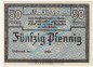 Preview: Westerland , Notgeld 50 Pfennig Schein in kfr. Tieste 7860.110.35 , Schleswig 1920 Verkehrsausgabe