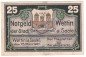 Preview: Wettin , Notgeld 25 Pfennig Schein in gbr. M-G 1421.2 , Sachsen Anhalt 1921 Seriennotgeld