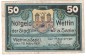 Preview: Wettin , Notgeld 50 Pfennig Schein in gbr. M-G 1421.2 , Sachsen Anhalt 1921 Seriennotgeld