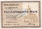 Preview: Wimpfen a.N. Banknote 100.000 Mark Schein in kfr. Keller 5642.a , Hessen 1923 Grossnotgeld - Inflation