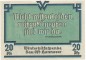 Preview: Winterhilfsspende , 20 Pfennig Schein unc-kfr. Gau Ost Hannover , Niedersachsen o.D. Spendenschein
