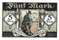 Zuffenhausen , Banknote 5 Mark Schein unc-kfr. Geiger 581.01.a , Würrtemberg 1918 Grossnotgeld