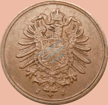 Preview: 1 Pfennig Münze 1889 j -Deutsches Kaiserreich- ss-vz J.1 -0989-