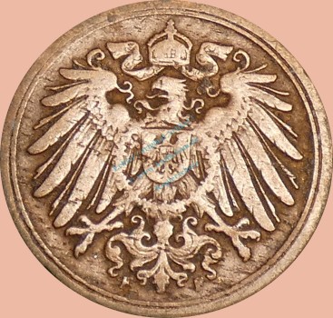 Preview: 1 Pfennig Münze 1891 F -Deutsches Kaiserreich- s J.10 -0986-