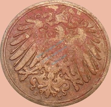 Preview: 1 Pfennig Münze 1893 E -Deutsches Kaiserreich- ss J.10 -0990-