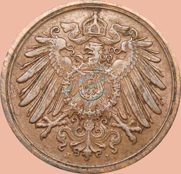 Preview: 1 Pfennig Münze 1893 j -Deutsches Kaiserreich- s-ss J.10 -0993-