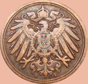 Preview: 1 Pfennig Münze 1895 E -Deutsches Kaiserreich- s-ss J.10 -0996-