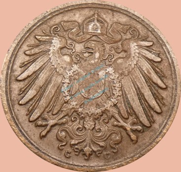 Preview: 1 Pfennig Münze 1895 G -Deutsches Kaiserreich- ss-vz J.10 -0997-
