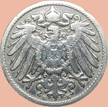 Preview: 10 Pfennig Münze Deutsches Kaiserreich 1893 E -gr.Adler- ss-vz. J.13 -0959-