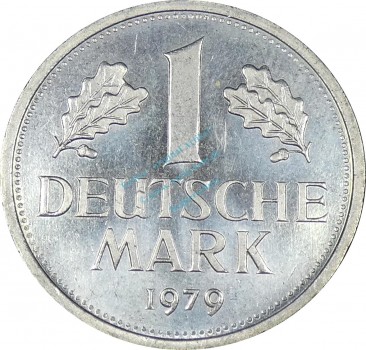 1 Mark Kursmünze 1979 J -Bundesrepublik Deutschland- vz-stgl. J.385 -0901-