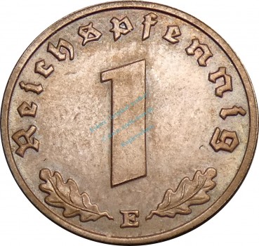 1 Pfennig Kursmünze 1936 E -deutsches Reich- ss-vz , J.361 -0728-