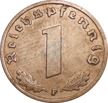 1 Pfennig Kursmünze 1936 F -deutsches Reich- ss-vz , J.361 -0727-