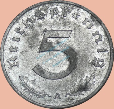 5 Pfennig Münze -Deutsches Reich- 1948 A -Ohne HK- s-ss J.374 -0962-