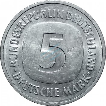 5 Mark Kursmmünze 1982 D -Bundesrepublik Deutschland- ss-vz , J.415 -0670