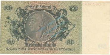 Preview: Banknote , 50 Mark Schein F-kfr. DEU-210.d.1, Ros.175, P.182 , 1933 drittes Reich -1324-