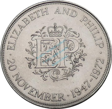 Großbritannien , -25.Hochzeitstag Elizabeth und Philip 1972- S.411 vz -0294-