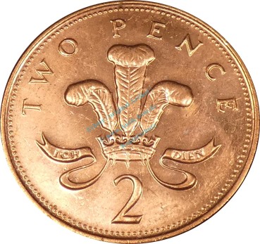 Großbritannien , 2 Pence Münze 2001 -unter Elizabeth II- KM.987 ss-vz -0305-