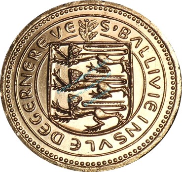 Preview: Guernsey , 1 Pound Münze 1983 -H.M.S. Crescent- KM.39 ss-vz -0309- ss - vz