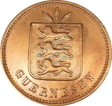 Preview: Guernsey , 4 Doubles 1911 -unter George V. 1910-1937- KM.5 ss-vz -0301-