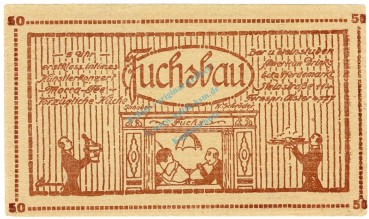 Preview: Hamburg , Notgeld 50 Pfennig -Fuchsbau- unc-kfr. M-G.527.1 , HH o.D. Seriennotgeld -5870-