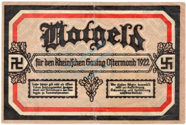 Preview: Honnef , Notgeld 20 Mark Schein gbr. M-G.626.1 , RHL 1922 Seriennotgeld -5868-