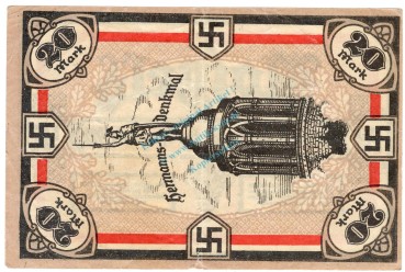 Honnef , Notgeld 20 Mark Schein gbr. M-G.626.1 , RHL 1922 Seriennotgeld -5868-