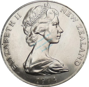Preview: Neuseeland , 1 Dollar Münze 1974 -Christchurch C.-Games- KM.44 vz-stgl -0287-