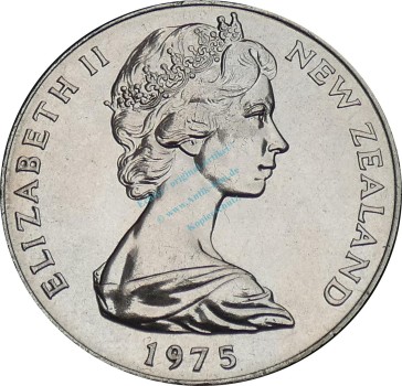 Preview: Neuseeland , 1 Dollar Münze 1975 -Introduction decimal currency- KM.38 vz-stgl -0298-