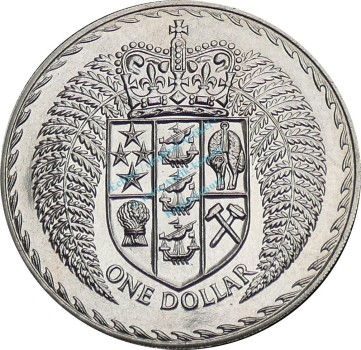 Neuseeland , 1 Dollar Münze 1975 -Introduction decimal currency- KM.38 vz-stgl -0298-