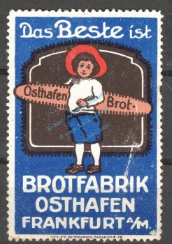 Reklamemarke Frankfurt -Brotfabrik Osthafen, Rotkäppchen- unc-kfr. -0251-