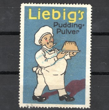 Reklamemarke Hannover -Liebigs Puddingpulver blau- unc-kfr. -0178-