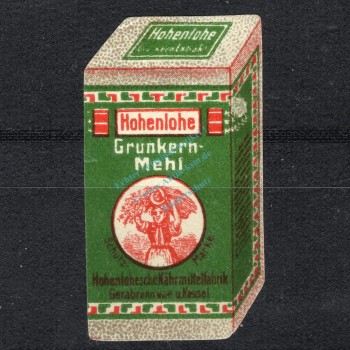 Reklamemarke Kassel Gerabronn -Hohenlohe Grünkern-Mehl- unc-kfr. -0226-