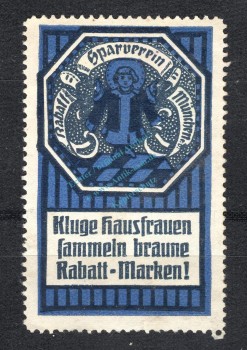 Reklamemarke München -Rabatt Sparverein München blau- unc-kfr. -0221-