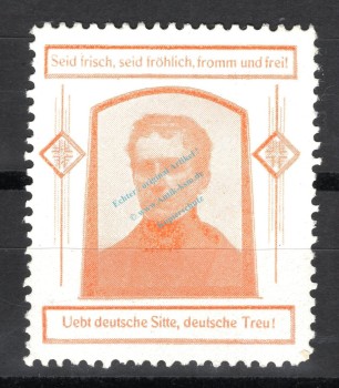 Reklamemarke deutsche Post 1949 -übt deutsche Sitte deutsche Treu- unc-kfr. -0237-