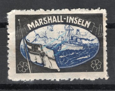 Reklamemarke ehem. Kolonien -Marshall Inseln, Hohenzollern- unc-kfr. -0244-