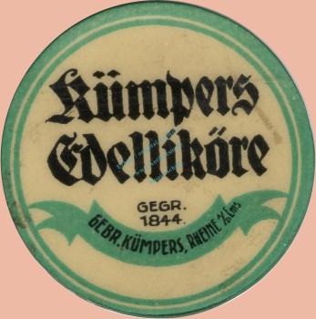 Rheine , Kapselgeld 100 Pfennig -Kümpers Edelliköre- unc-kfr. NRW o.D. -0099-
