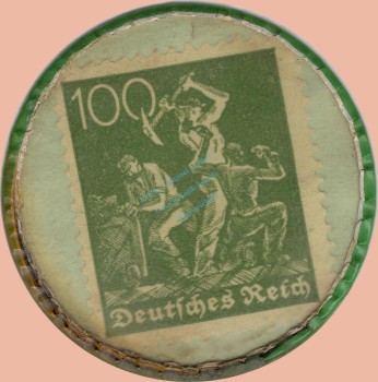 Preview: Rheine , Kapselgeld 100 Pfennig -Kümpers Edelliköre- unc-kfr. NRW o.D. -0100-