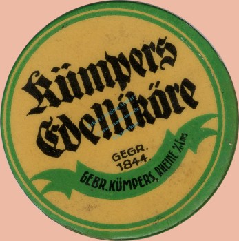 Rheine , Kapselgeld 100 Pfennig -Kümpers Edelliköre- unc-kfr. NRW o.D. -0100-