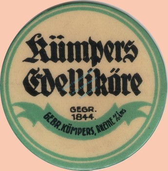 Rheine , Kapselgeld 50 Pfennig -Kümpers Edelliköre- unc-kfr. NRW o.D. -0088-