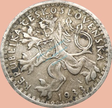 Preview: Tschechoslowakei , 25 Haleru Münze 1933 -Republik- KM.16 s-ss -0352-