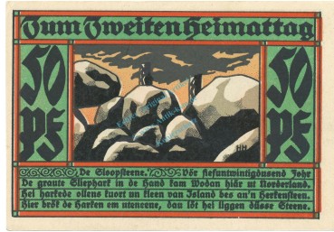 Westerkappeln , Notgeld 50 Pfennig Schein unc-kfr. M-G.1415.1 NRW o.D. Seriennotgeld -5839-