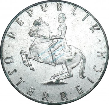 Österreich , Kursmünze 5 Schilling 1961 -Lippizianer- KM.2889 ss-vz , -0216-