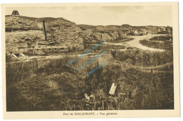 Ansichtskarte -Fort des DOUAUMONT, Vue Generale- WW1 , Frankreich -0641-