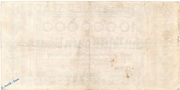 Preview: Banknote Nürnberg , 10 Millionen Mark Schein in gbr. Keller 3970.d , 31.08.1923 , Bayern Großnotgeld Inflation
