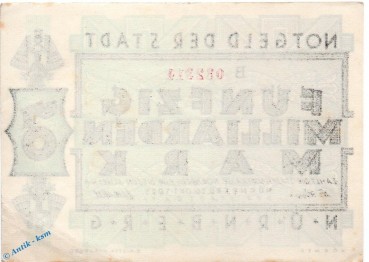 Preview: Banknote Nürnberg , 50 Milliarden Mark Schein in kfr. Keller 3970.e , 20.10.1923 , Bayern Großnotgeld Inflation